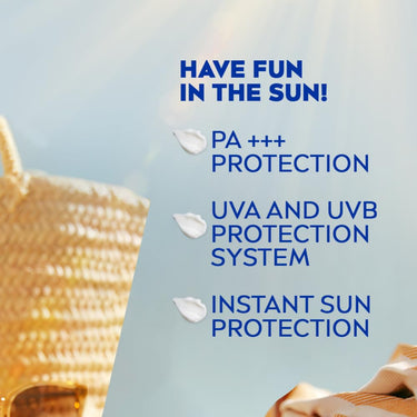 NIVEA Men & Women Sun Protect And Moisture 125Ml Spf 30 Advanced Sunscreen For Instant Protection For Normal Skin| Pa++ UVA - UVB Protection System| Water Resistant| Pack Of 1